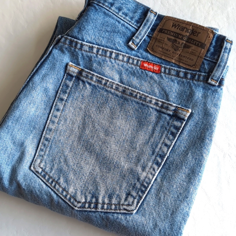 Wrangler Straight Leg Men's Jeans Light Wash Size 34X30
